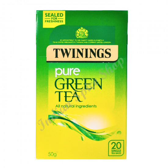 Twinings Pure Green Tea 20 Bags - 50g Twinings Pure Green Tea 20 Bags - 50g