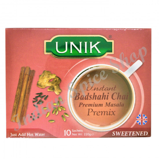 Unik Badshahi Chai Sweetened Premix 10 Sachets 220g Unik Badshahi Chai Sweetened Premix 10 Sachets 220g