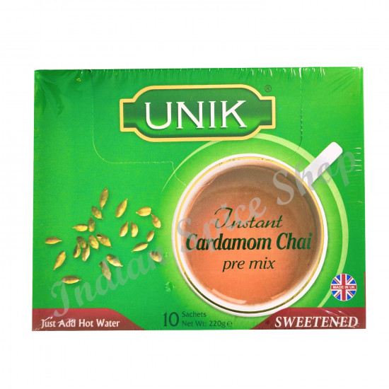 Unik Cardamom Chai Sweetened Premix 10 Sachets 220g Unik Cardamom Chai Sweetened Premix 10 Sachets 220g