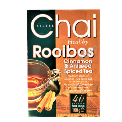 Xpress Chai Rooibos Cinnamon And Aniseed Spiced 40 Tea Bags 100g