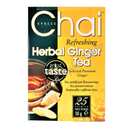 Xpress Chai Herbal Ginger 25 Tea Bags 50g